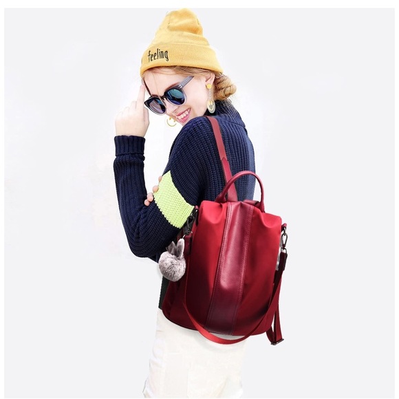 Backpack Waterproof Nylon Anti-theft Rucksack - Picture 6 of 6